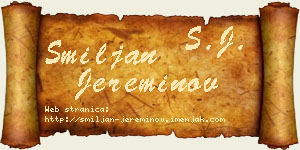 Smiljan Jereminov vizit kartica
